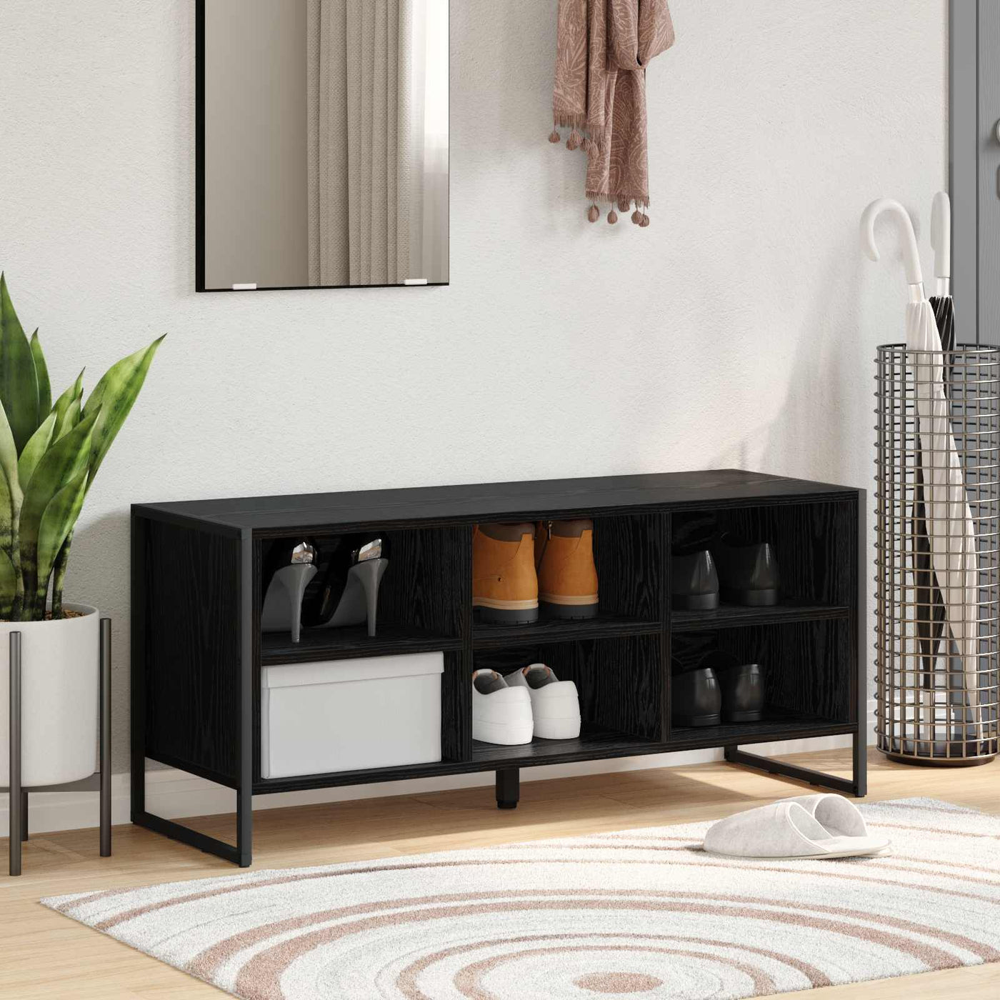 Schoenenkast 100 X 35 X 44 Cm Bewerkt Hout