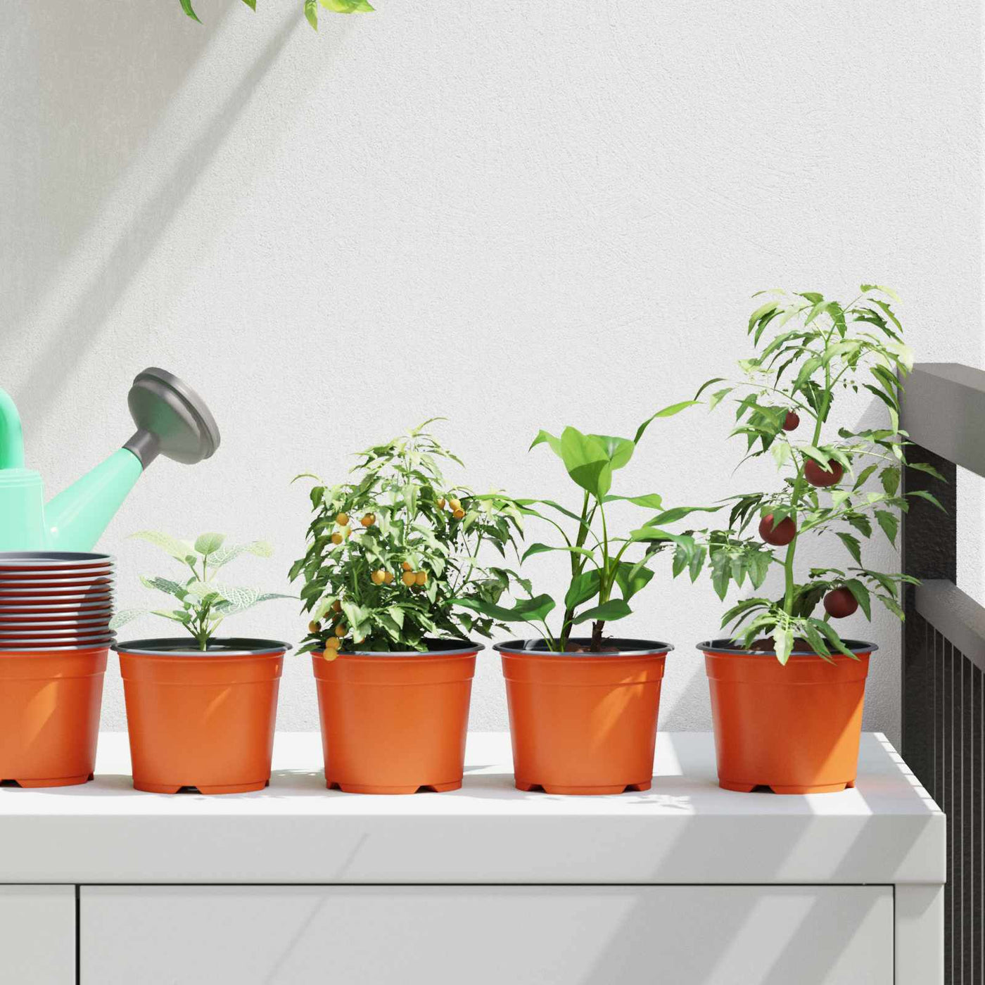 Ronde Bloempot 50 Pcs Terracotta Ø 10 X 8 Cm Kunststof