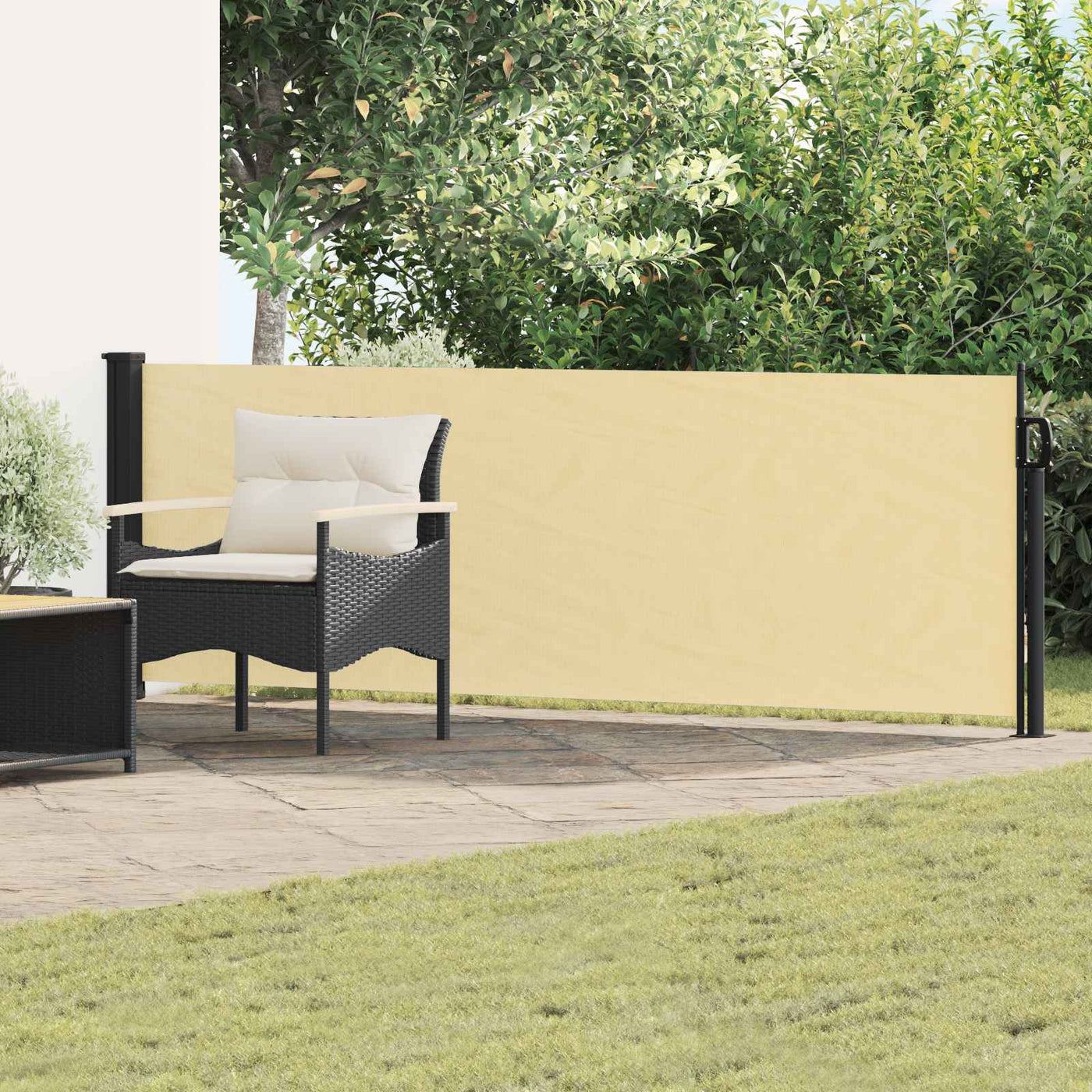 Uittrekbaar Zijscherm 300 X 100 Cm Polyester Zand
