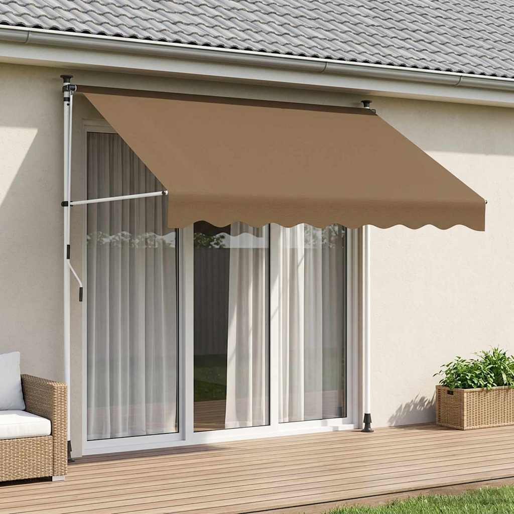 Handmatig Uitschuifbare Luifel Beige