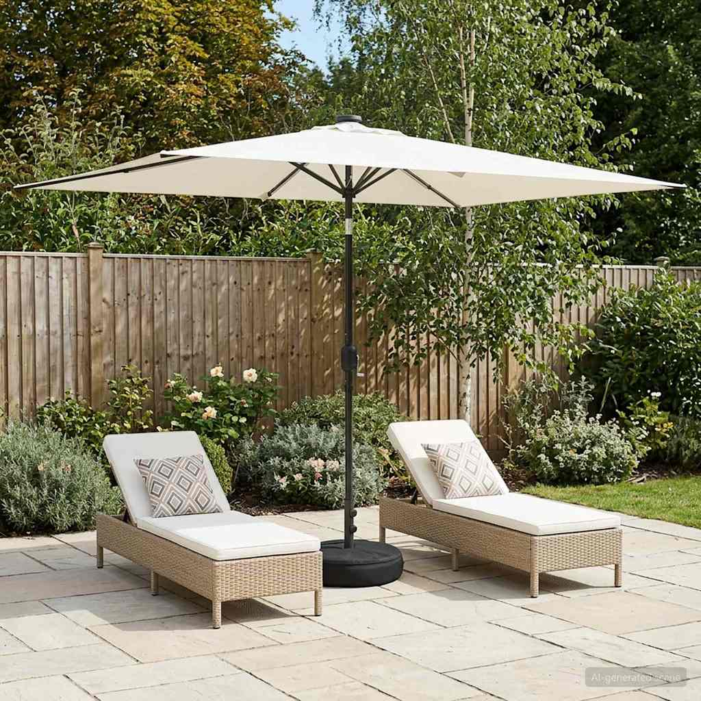Tuinhaard Met Led-Verlichting En Basis 200 X 300 Cm Polyester