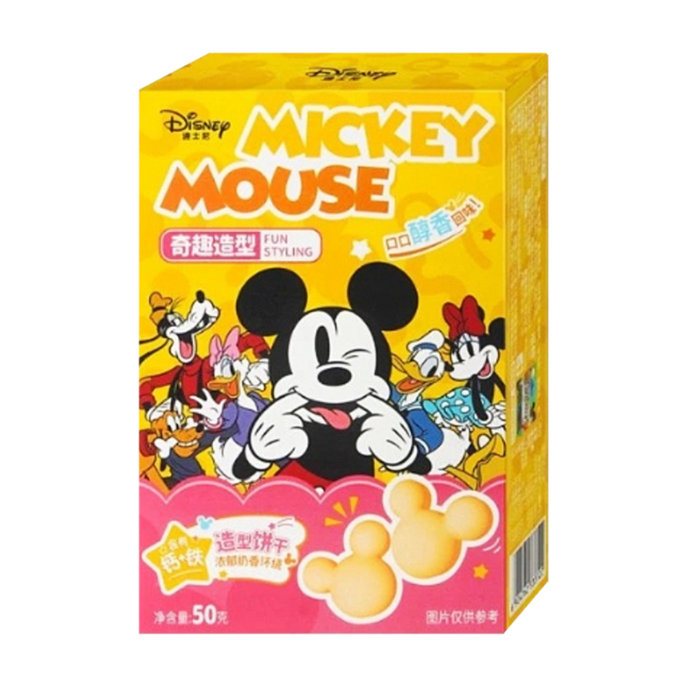 Binqi & Disney Mickey Shaped Cookies Milk Flavor