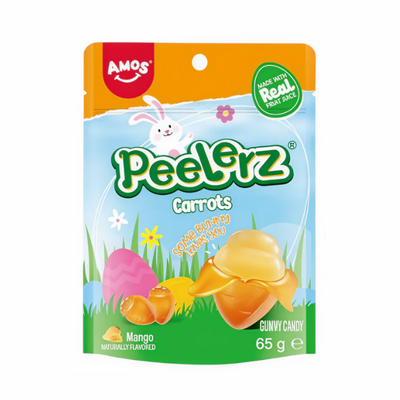 Candy Amos Peelerz Gummy Carrots Easter