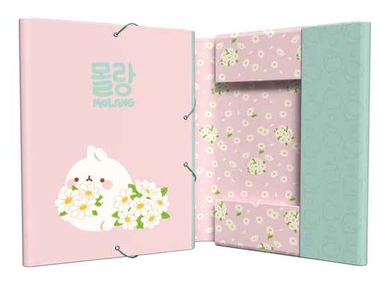 MOLANG - Blossom - Classeur à Rabats Premium avec Elastique
