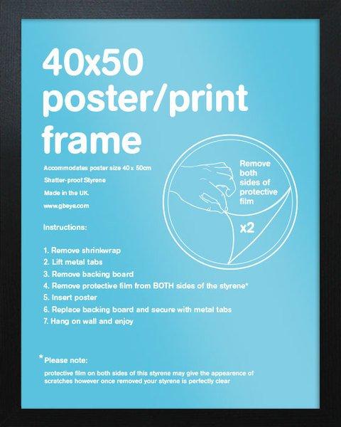 Cadre Mini Poster - Eton Black - Noir - 40x50cm