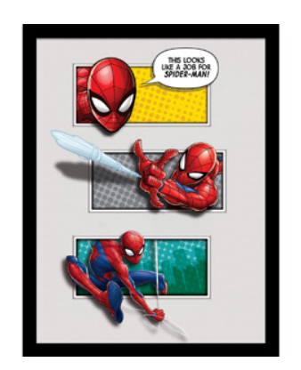 SPIDER-MAN - Looks Like A Job - Impression encadrée 30x40cm