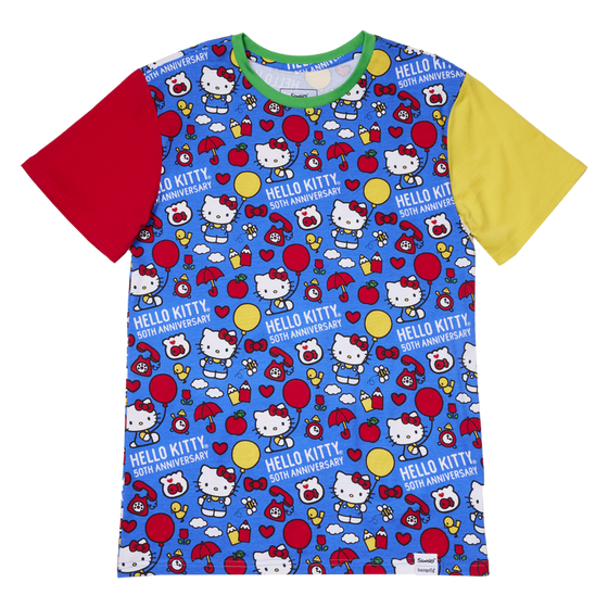 HELLO KITTY - 50ème Anniversaire - T-Shirt Unisex Loungefly (L)