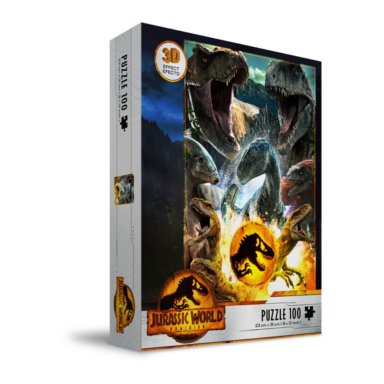 JURASSIC WORLD - Compo Carnivore - Puzzle Effet 3D 100P
