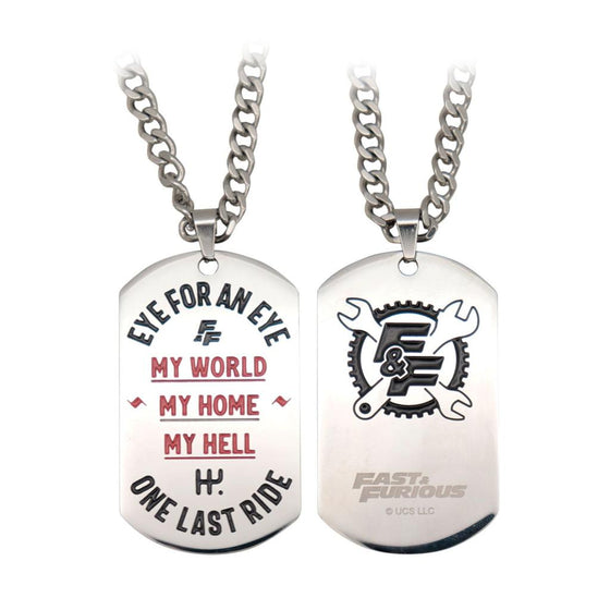 FAST & FURIOUS - Stainless Steel Dog Tag Edition Limitée