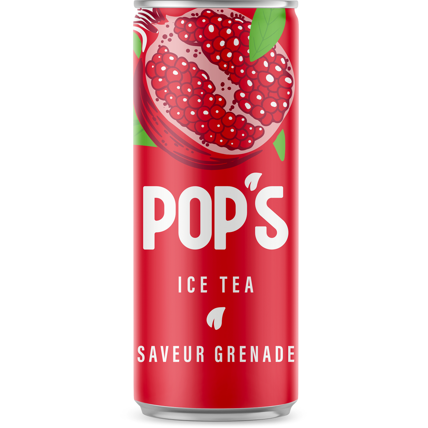 Pop's Ice Tea Pomegranate Can