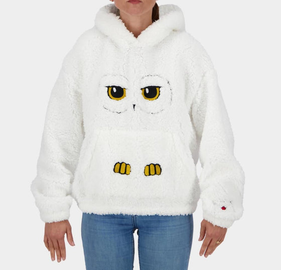 HARRY POTTER - Hedwige - Pull à Capuche Teddy pour Femme (S)