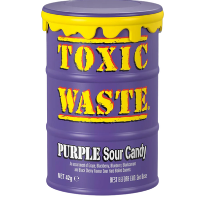 Toxic Waste Purple Sour Candy Drum