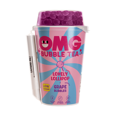 OMG Bubble Tea Lovely Lollipop and Grape