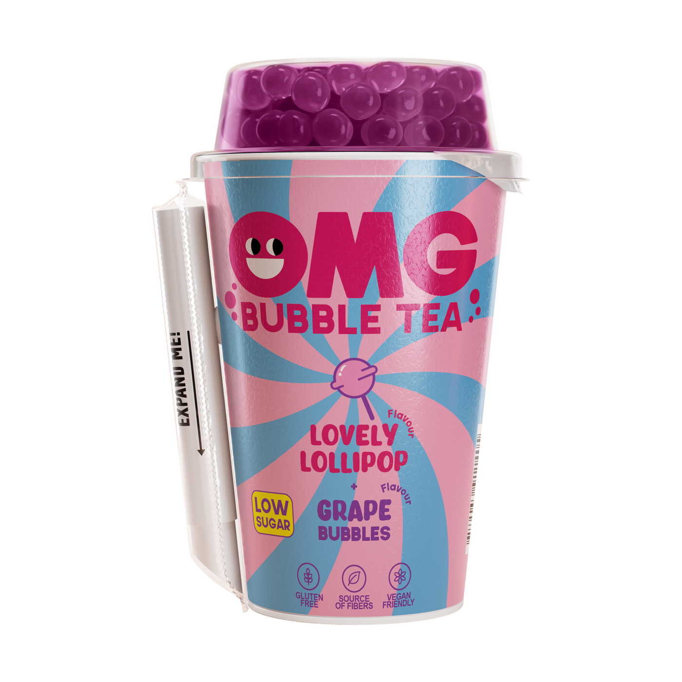 OMG Bubble Tea Lovely Lollipop and Grape