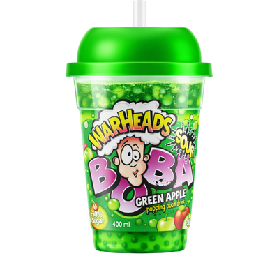Warheads Boba Sour Green Apple