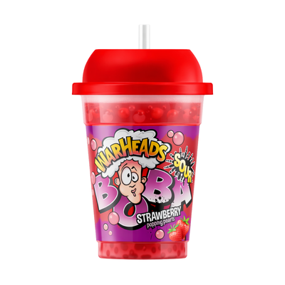 Warheads Boba Sour Strawberry