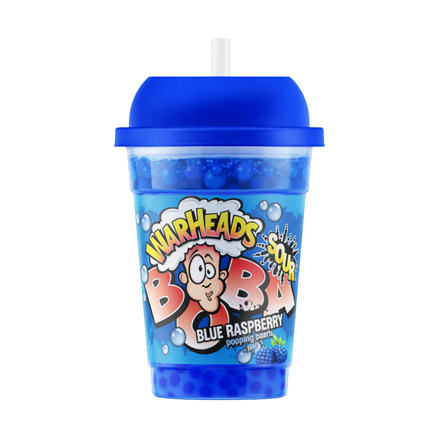 Warheads Boba Sour Blue Raspberry