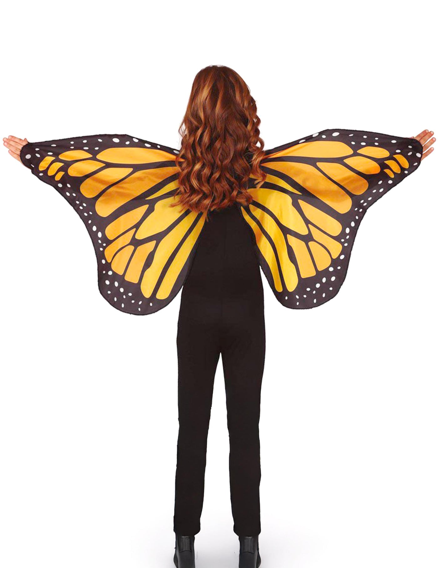 Ailes de papillon orange 110 x 50 cm enfant