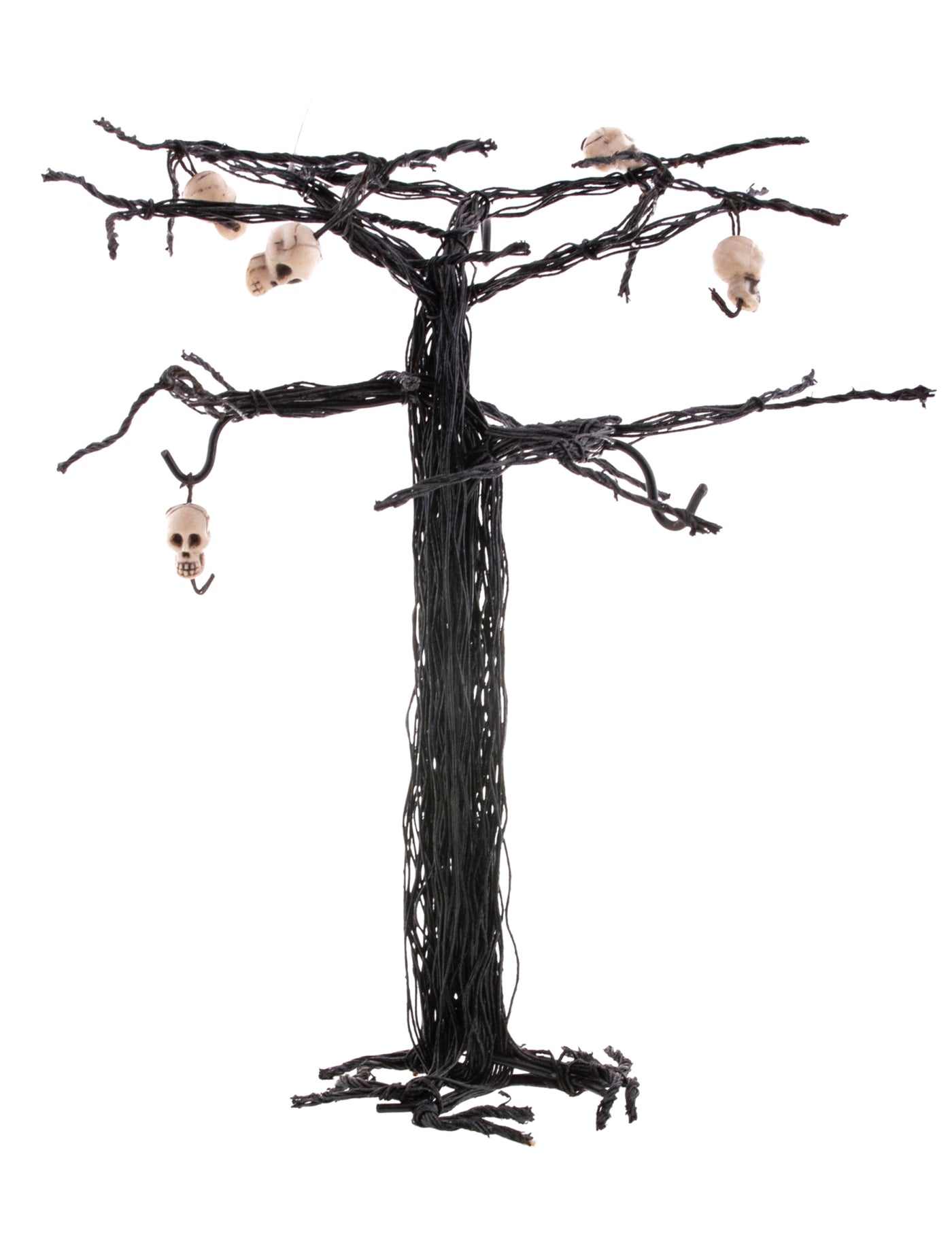 Arbre d'Halloween avec crânes 28 cm