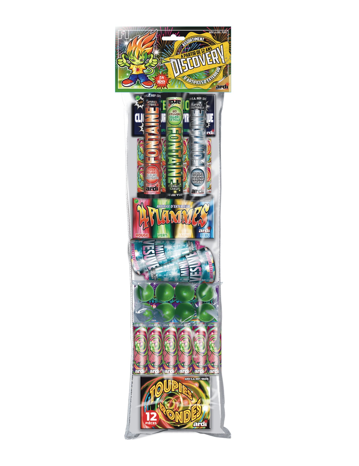 Assortiment de 54 pétards Discovery®