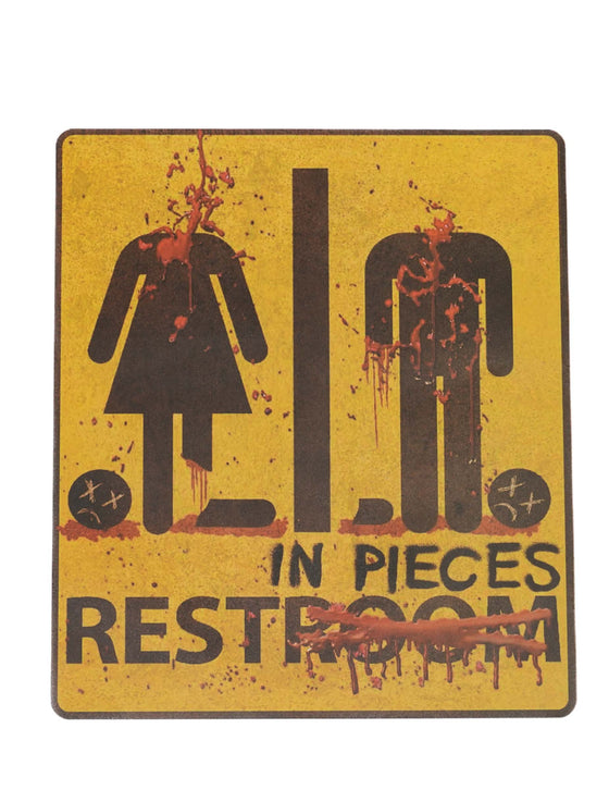 Autocollant halloween Rest in pieces 43cm x 30cm