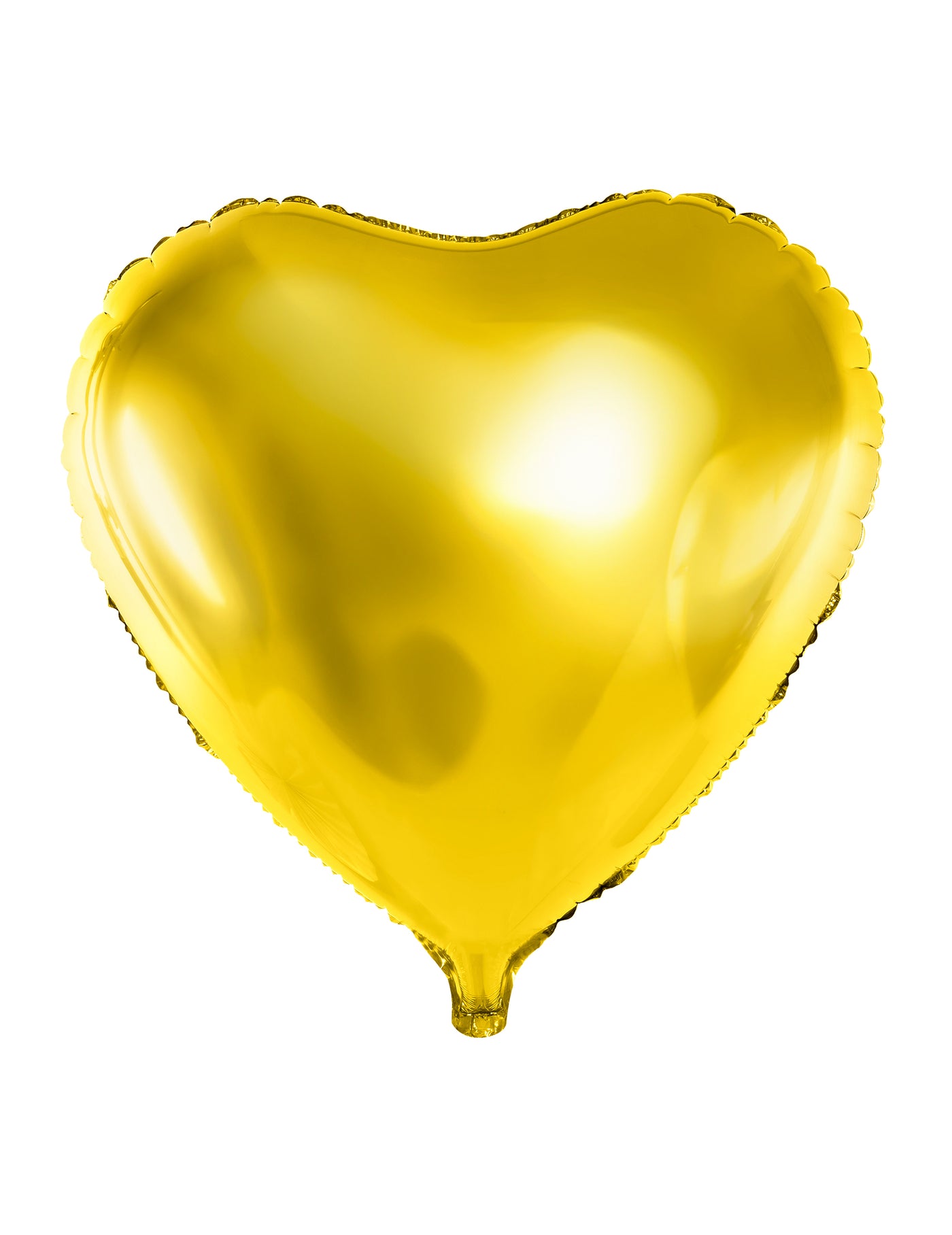 Ballon aluminium cœur doré 23 cm