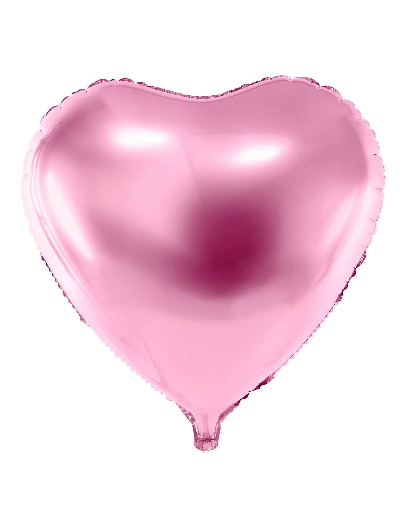 Ballon aluminium c?ur rose pâle métallisé 45 cm