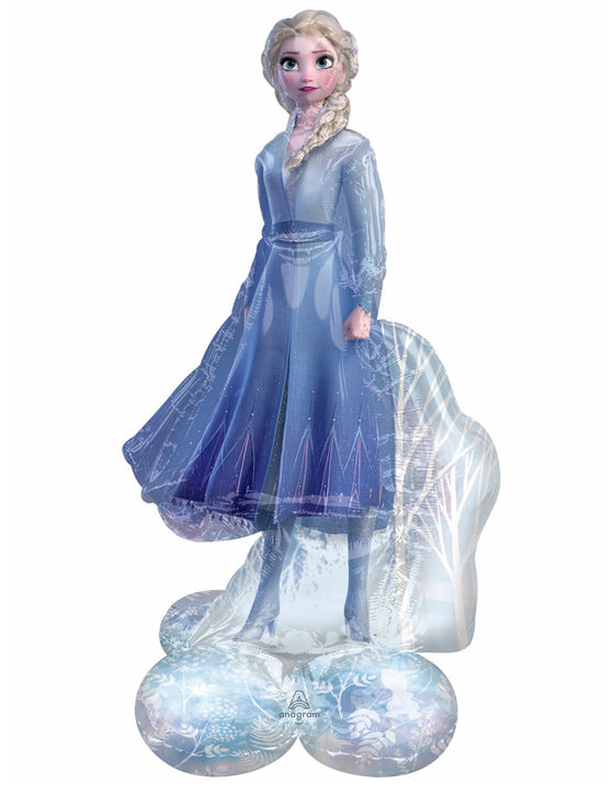 Ballon aluminium géant AirLoonz Elsa La Reine des Neiges 2 76 cm x 137 cm
