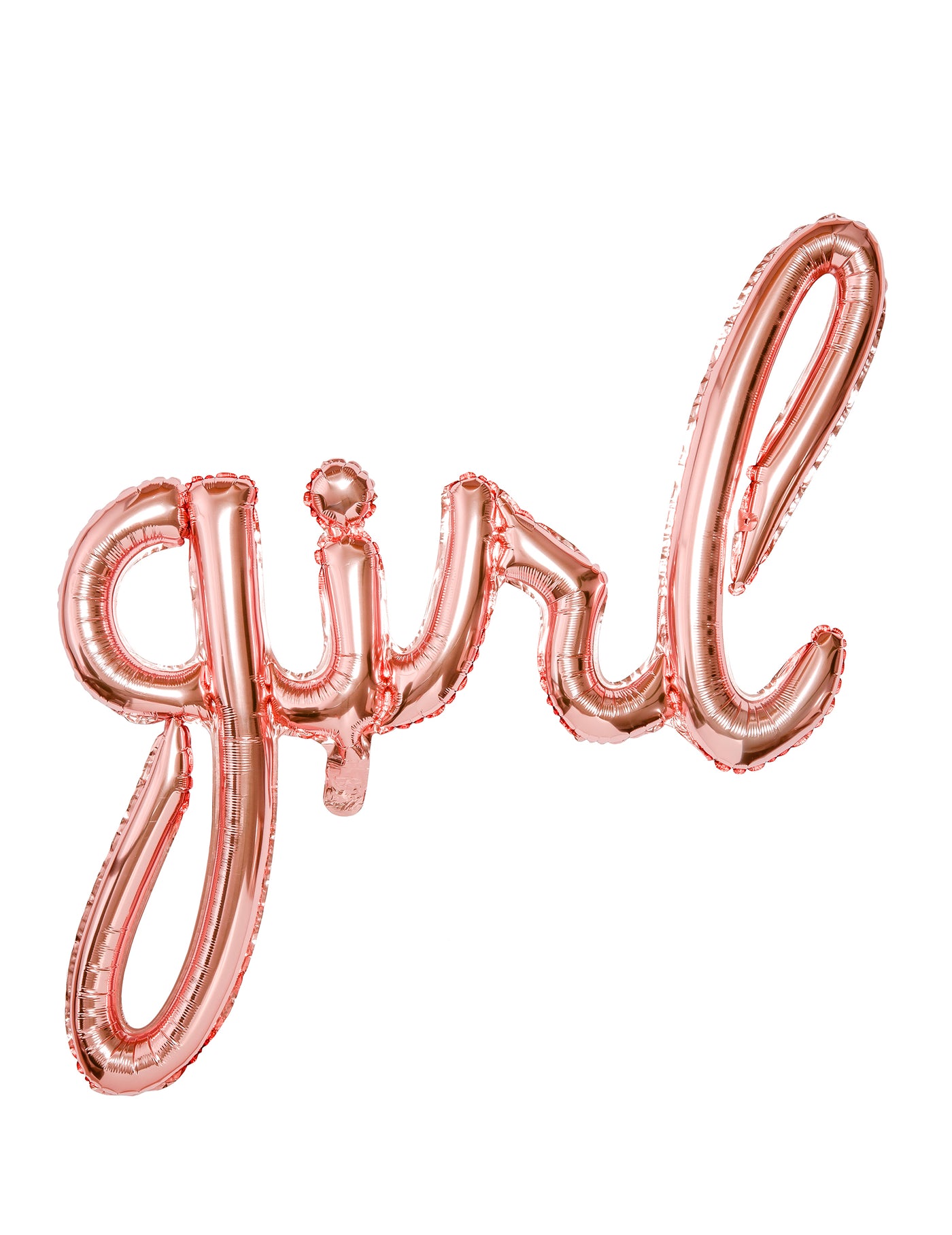 Ballon aluminium girl rose gold 77 x 70 cm