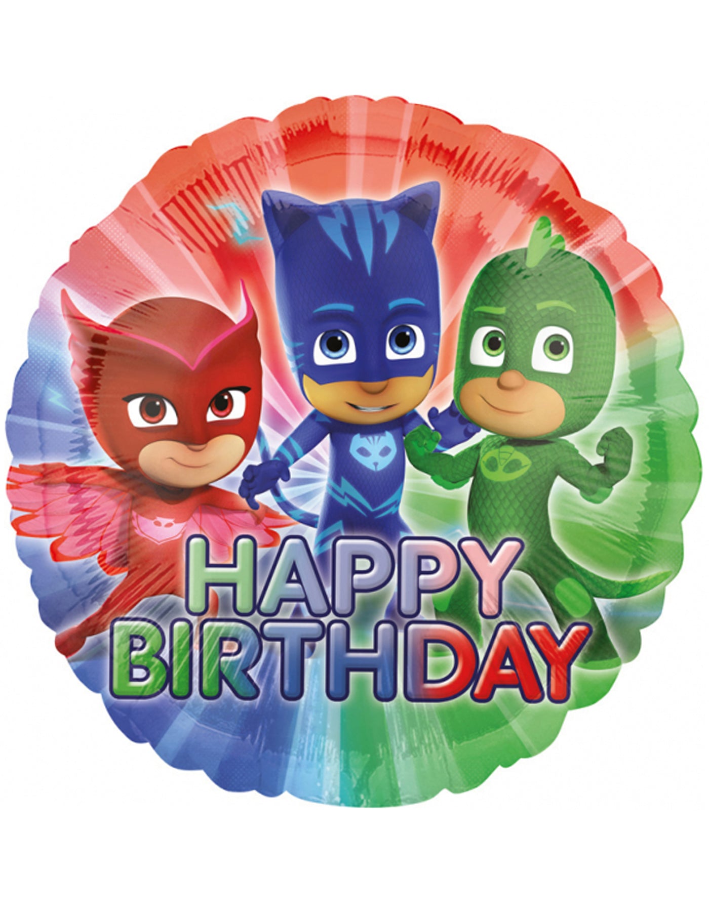Ballon aluminium Pyjamasques Hapy Birthday 43 cm