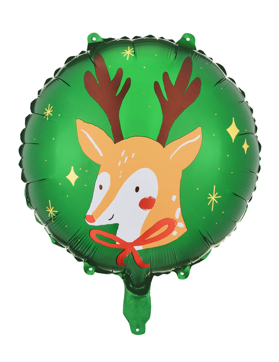 Ballon aluminium renne du Père Noël 45 cm