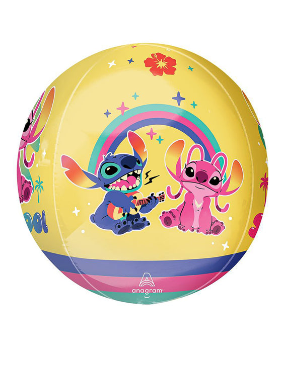 Ballon bulle transparent Angel de Lilo & Stitch 38 x 40 cm