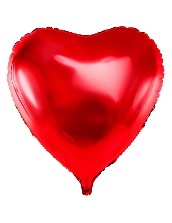 Ballon géant aluminium c?ur rouge 73 cm