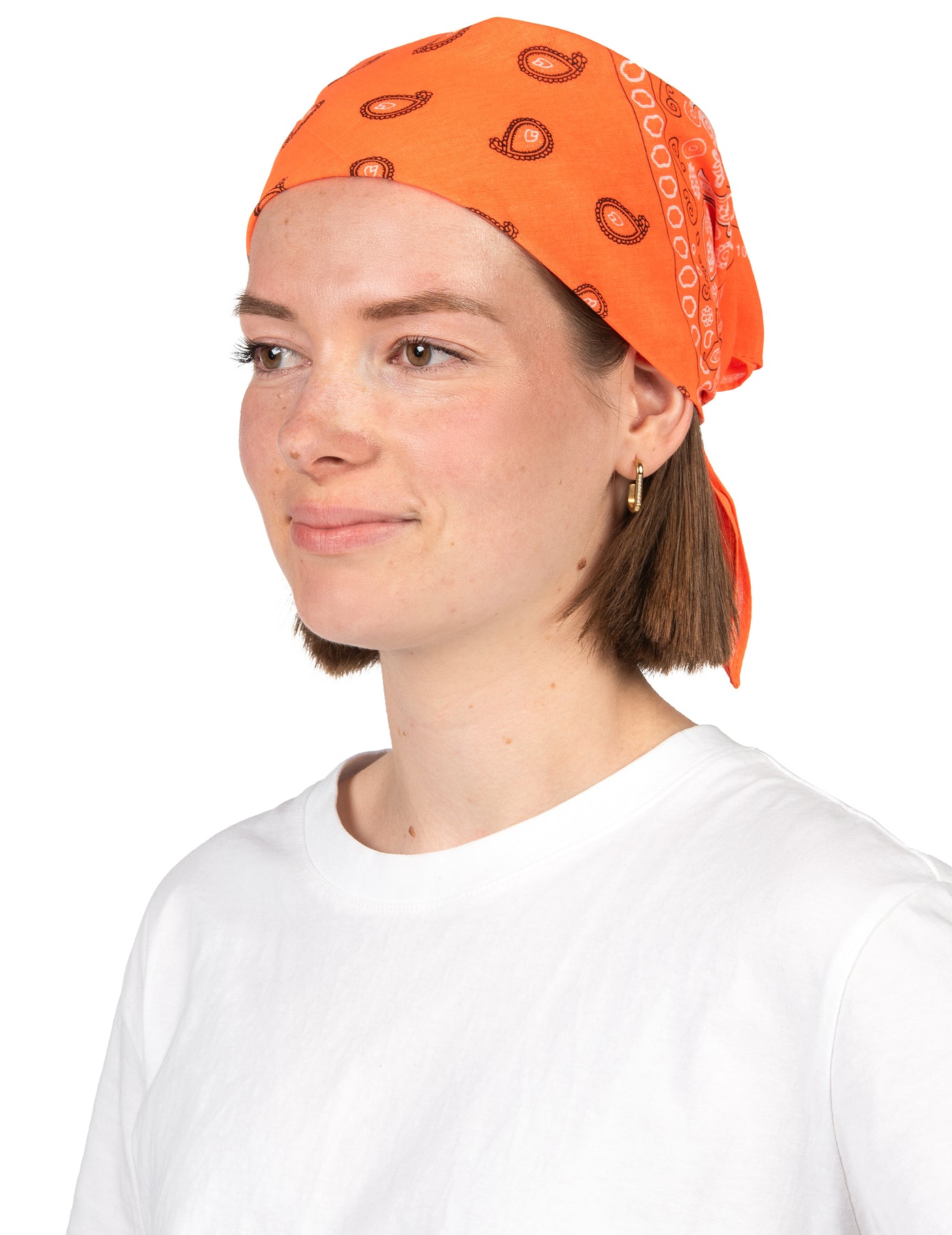 Bandana orange fluo adulte