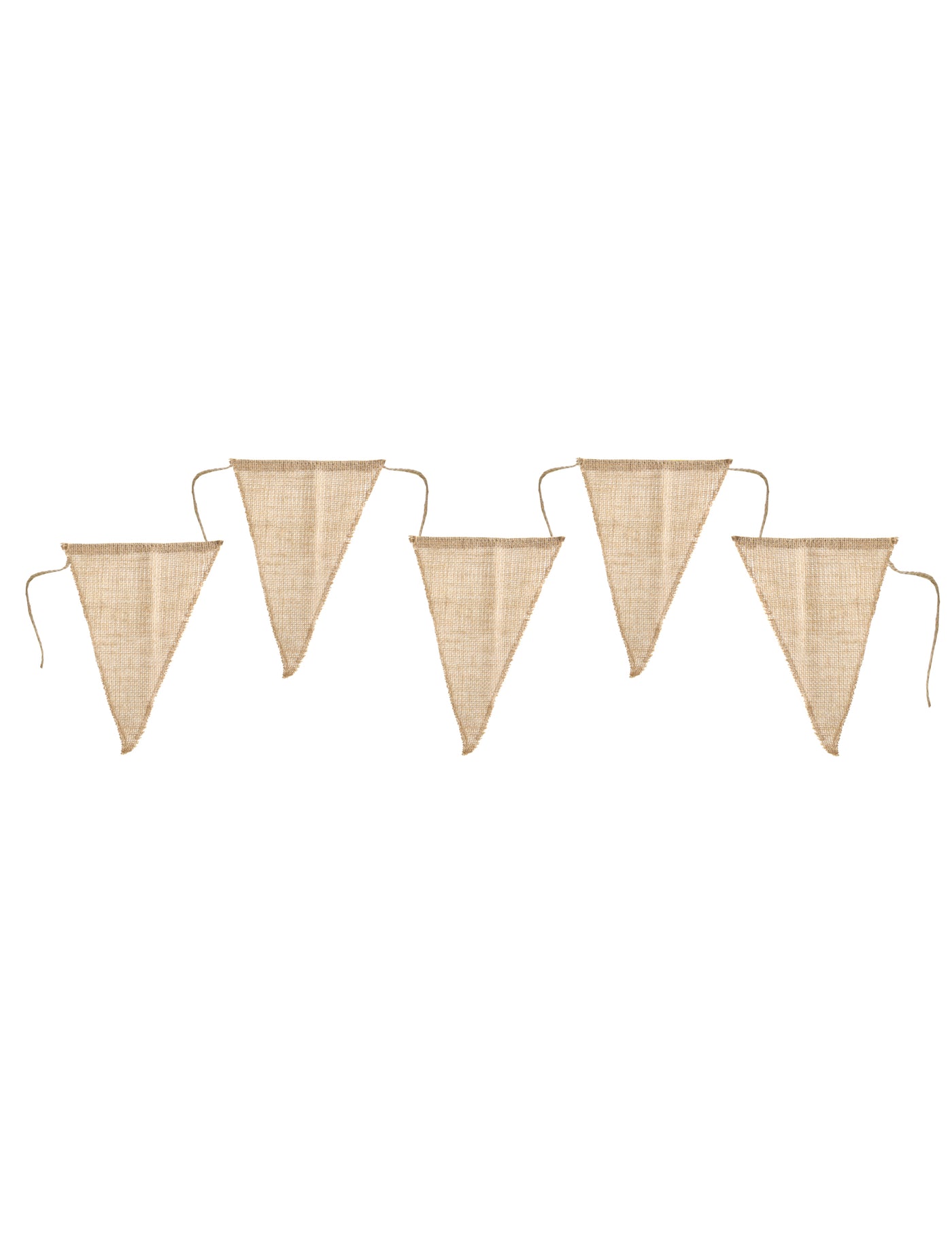 Guirlande fanions en jute 3 m mariage champêtre