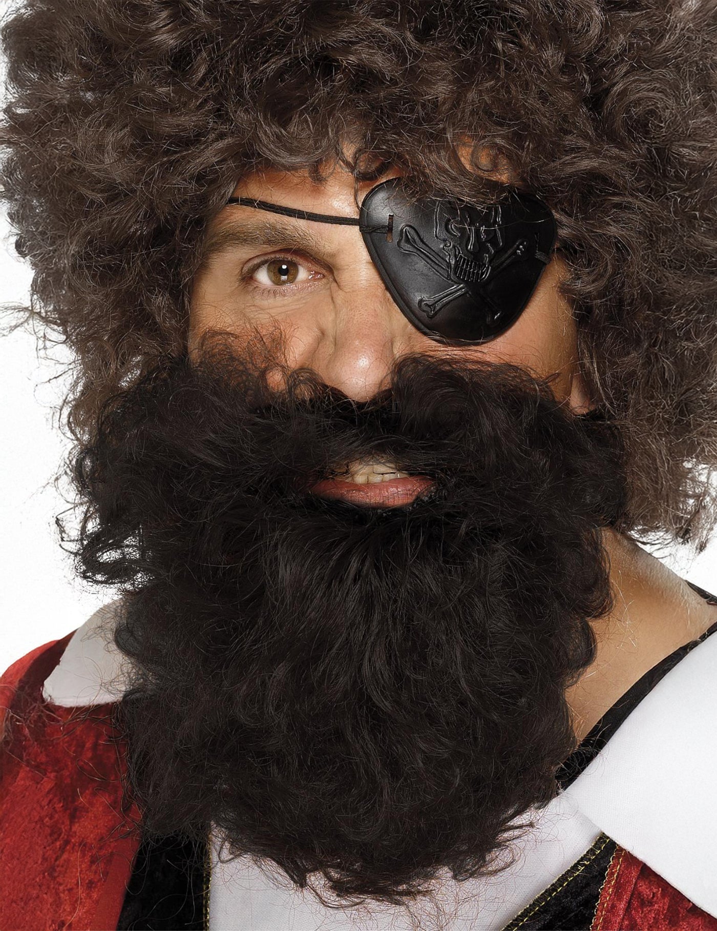 Barbe pirate marron homme
