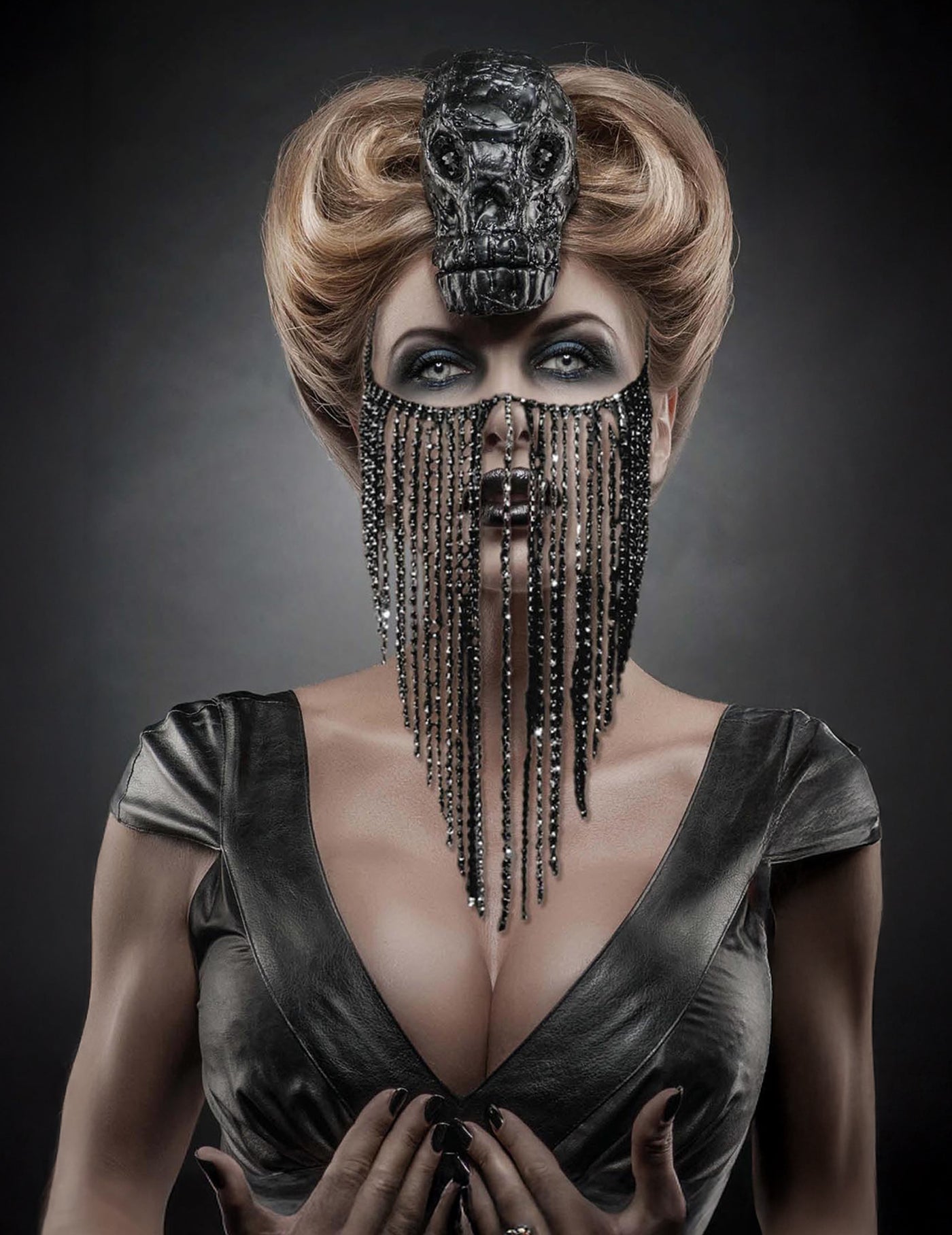 Bijoux de visage à franges adulte