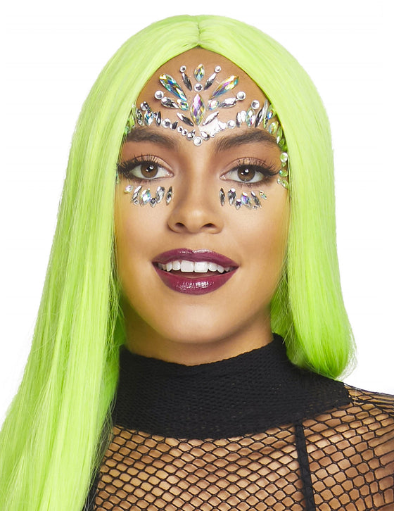 Bijoux pour visage adhésifs iris
