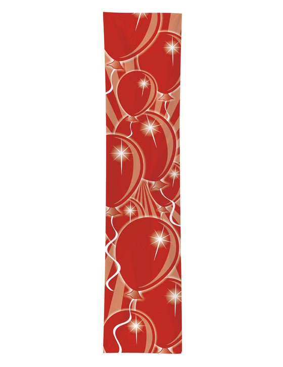 Décoration de fête bannière d'anniversaire ballons rouge 300x60cm