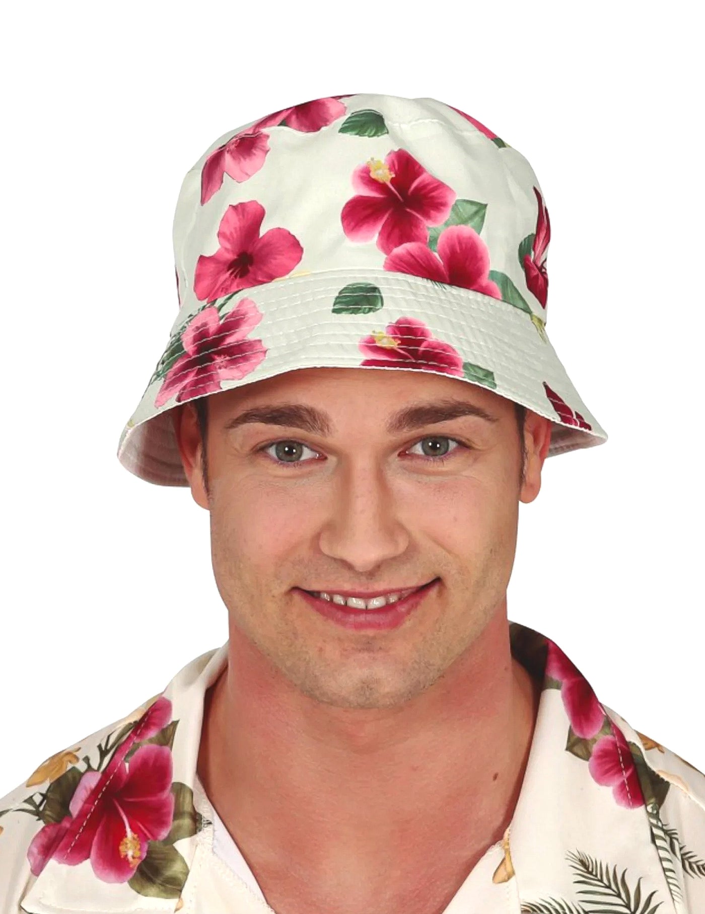 Bob imprimé fleurs Hawaï adulte