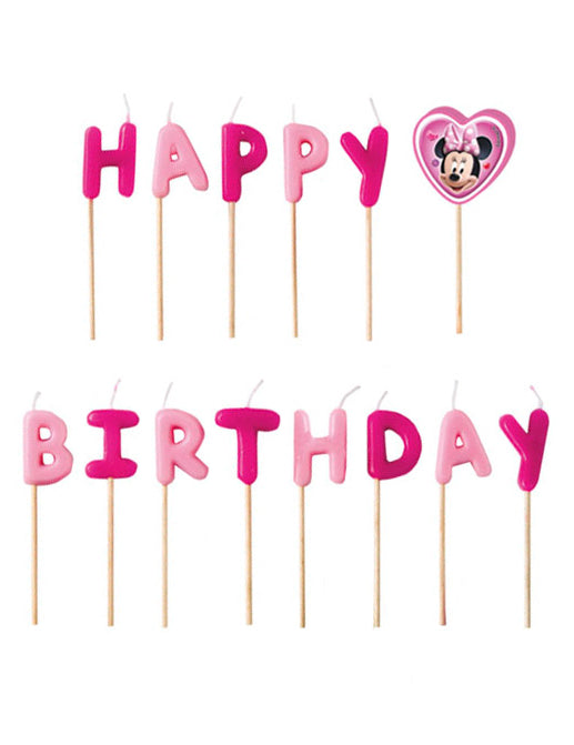 Bougies Happy Birthday Minnie