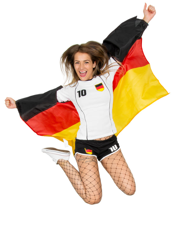 Cape de fan drapeau allemand 110 x 150 cm
