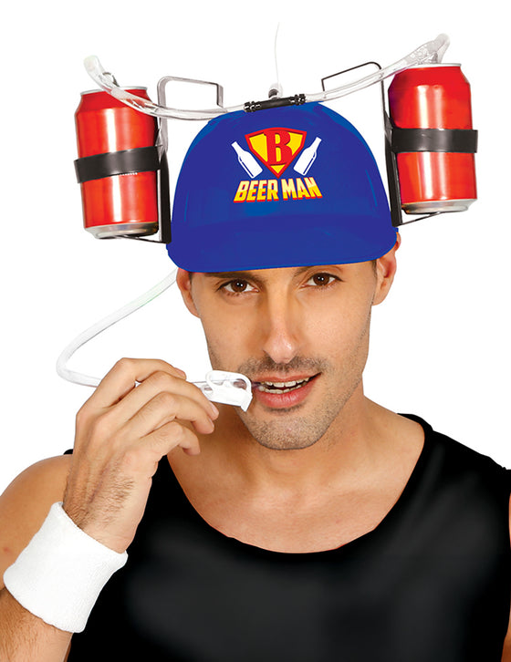 Casque anti-soif beerman adulte