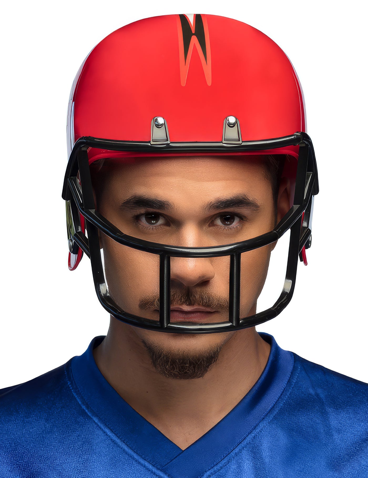 Casque joueur football rouge adulte