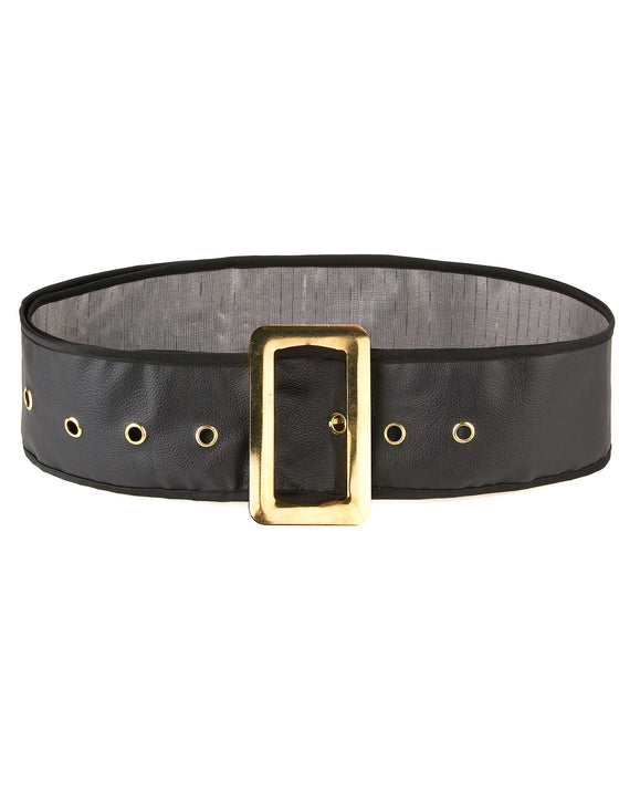 Ceinture large noire adulte