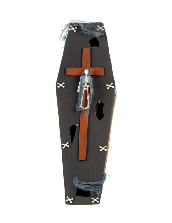 Cercueil avec croix 71 cm Halloween