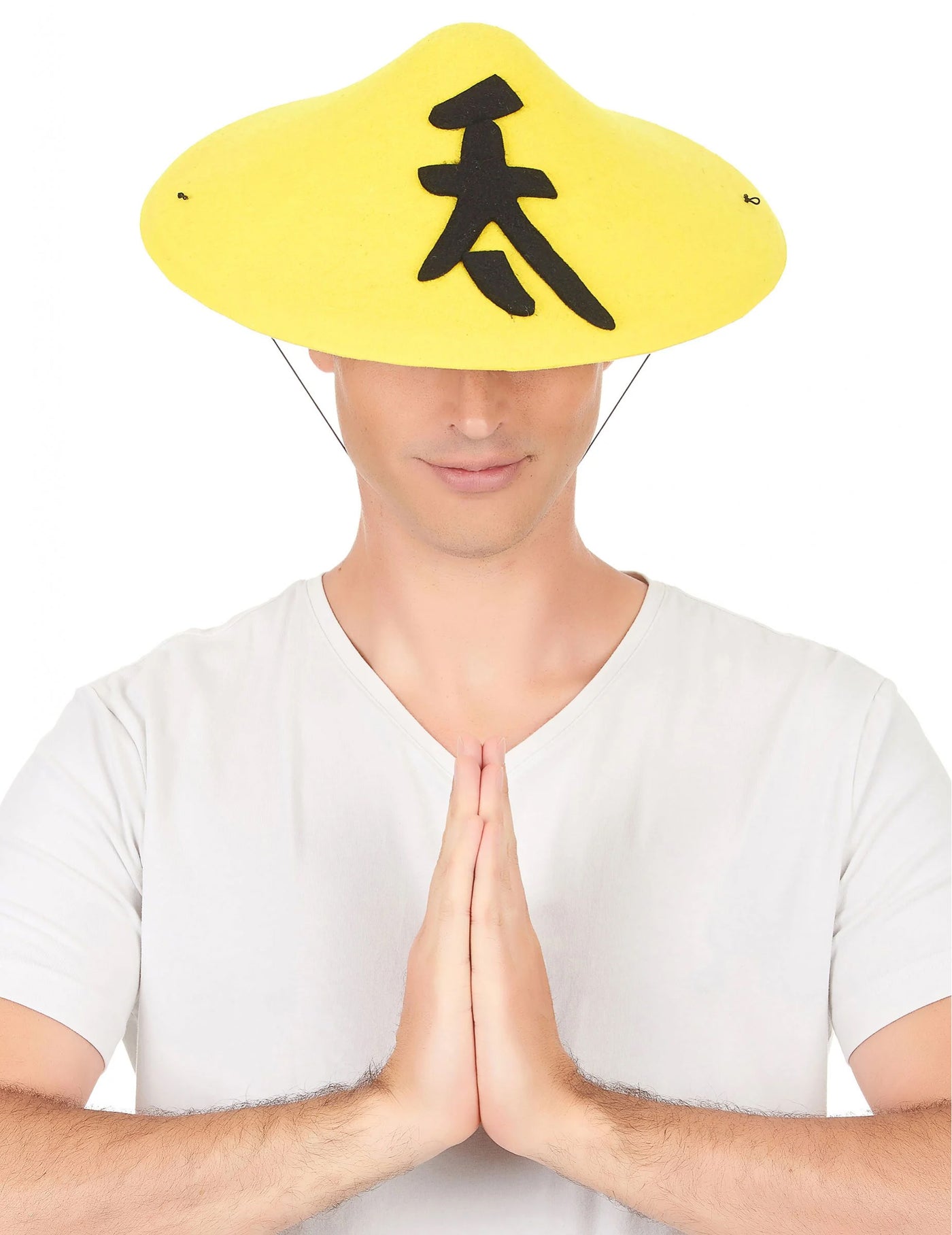 Chapeau chinois jaune adulte