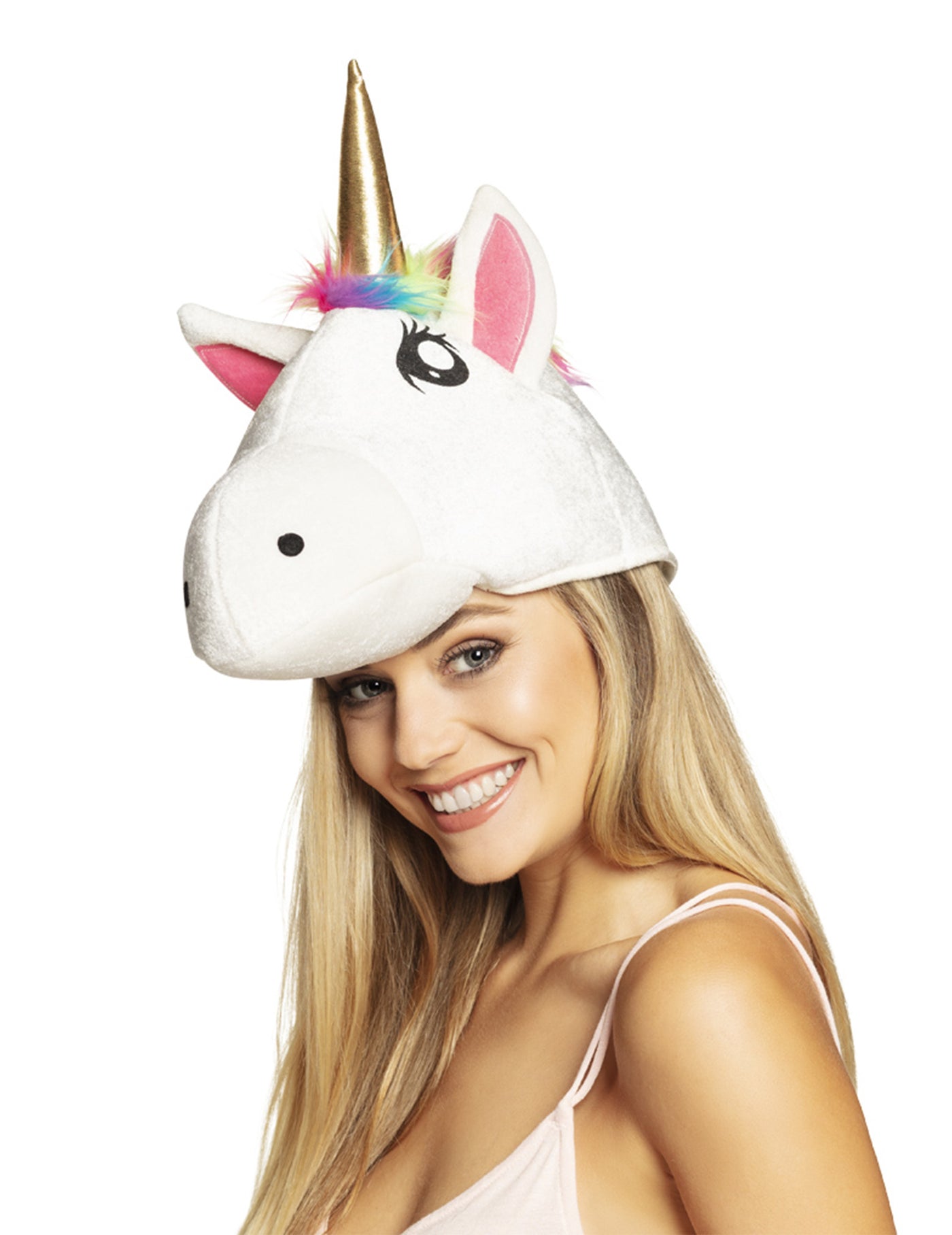 Chapeau tête de licorne adulte