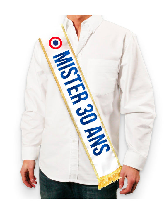 Écharpe tricolore Mister 30 aine