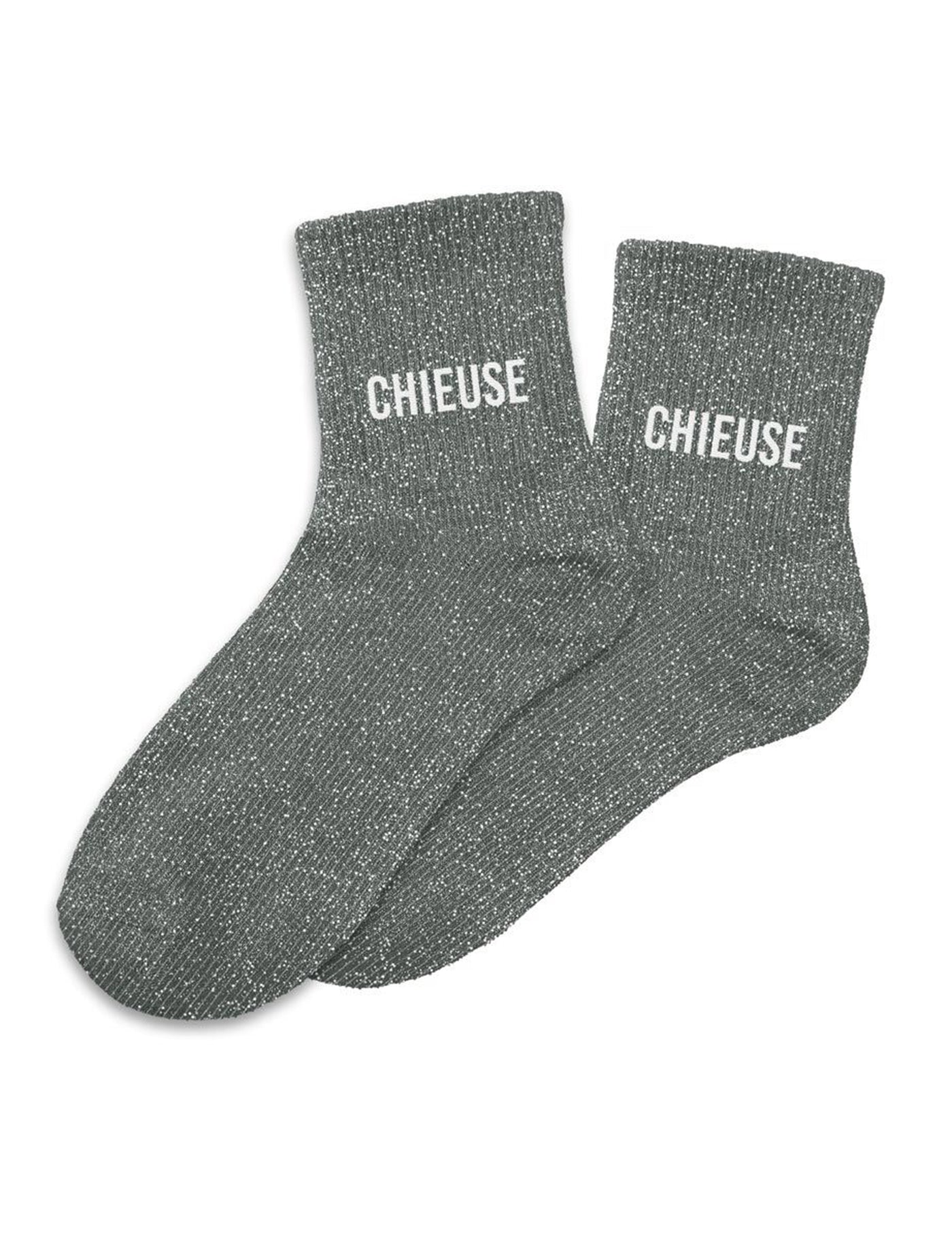 Chaussettes à paillettes Chieuse femme